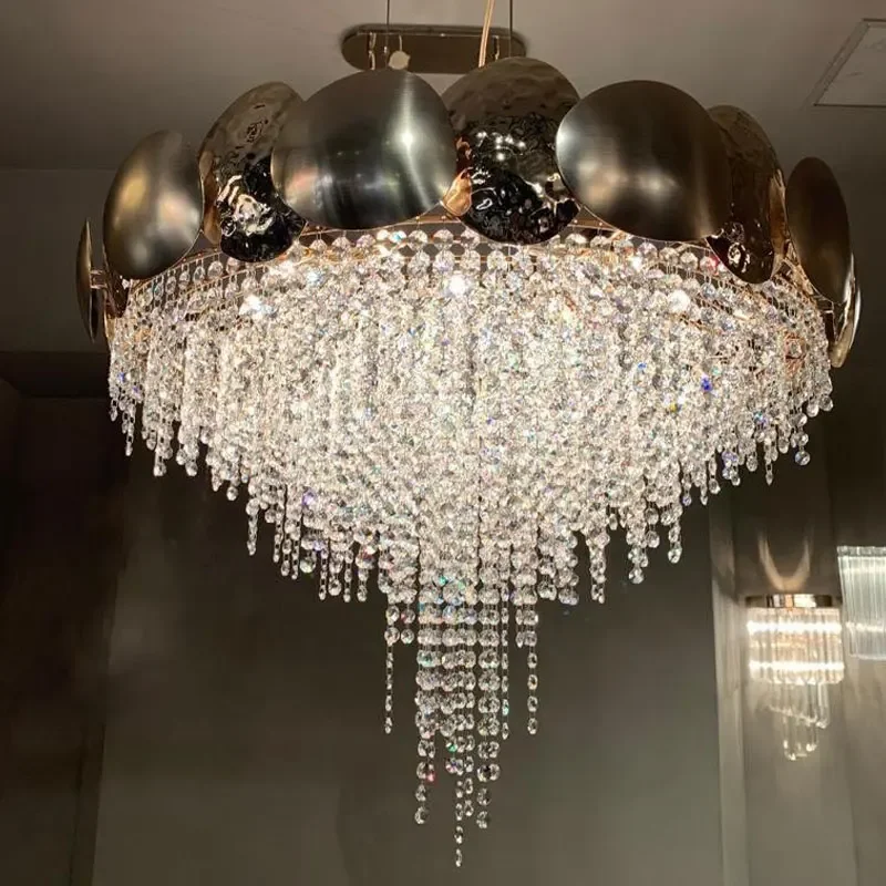 

Modern Luxury Crystal LED Chandelier 2020 New Living Dining Room Bedroom Designer Pendant Light Home Decoration Lighting Fixture