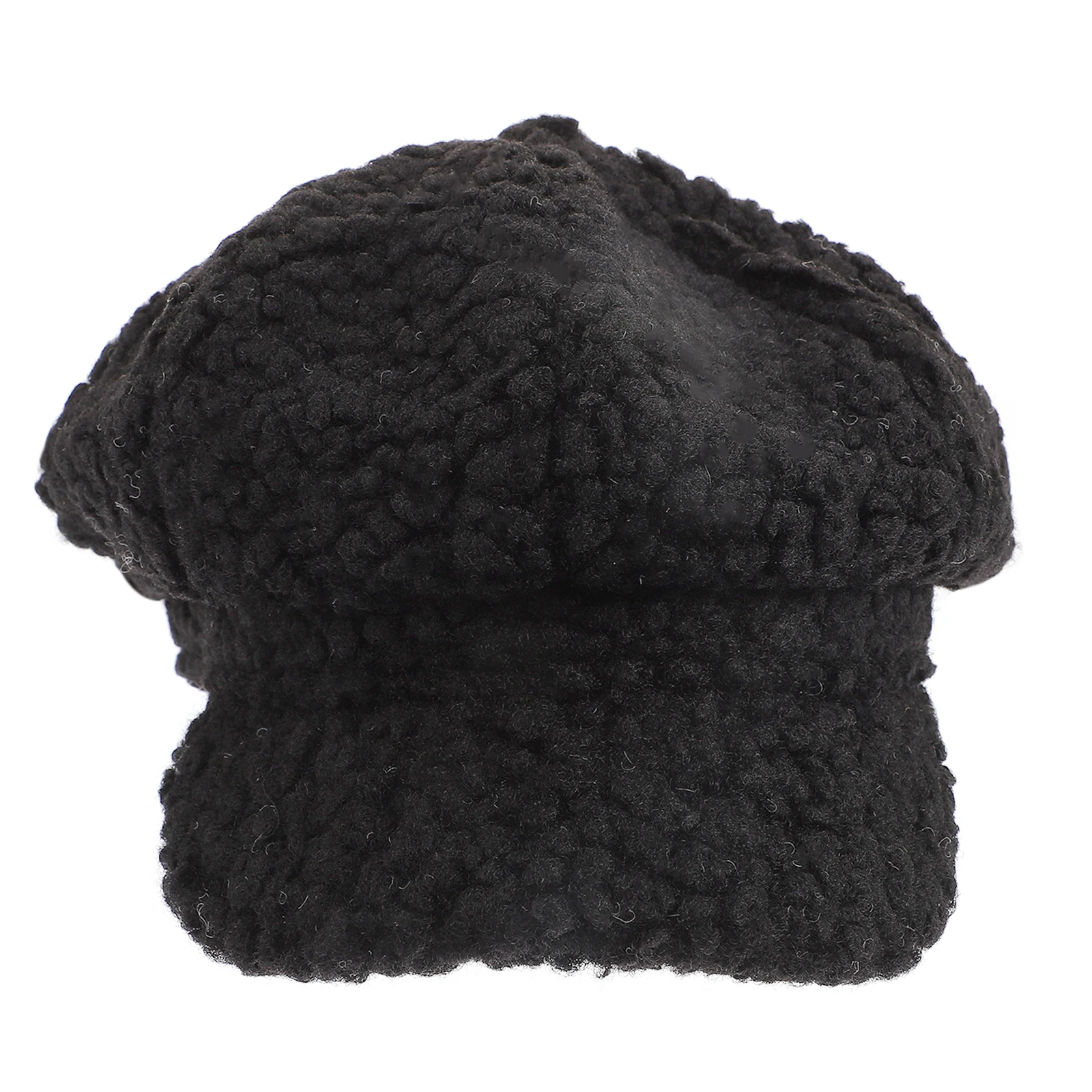 

1pc Fashion Octagonal Cashmere Hat Warm Winter Beret For Women Outdoor Decorative Style Hat All-Match Visor Cap Universal Fit