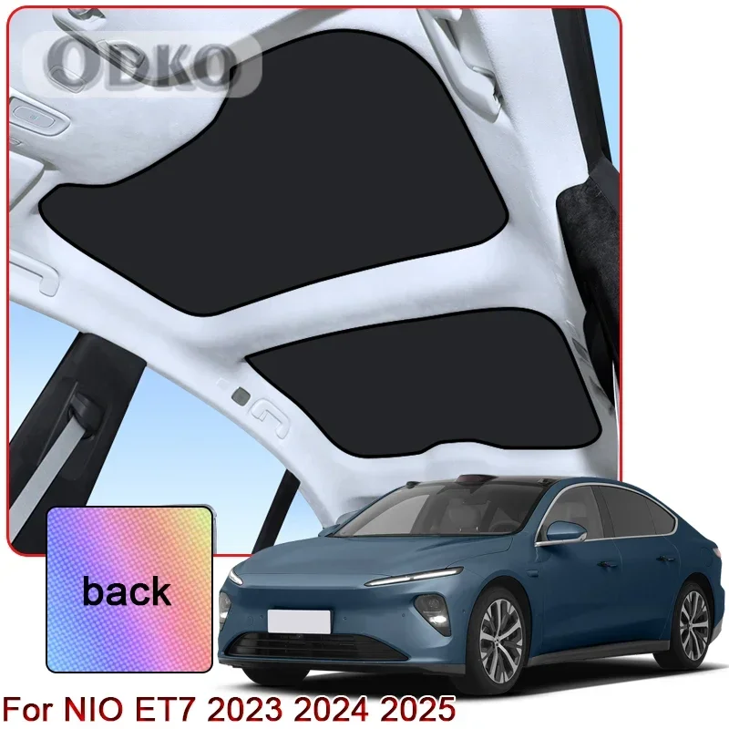 

Colorful Ice Crystal Car Roof Sunshade Fit For NIO ET7 2023 2024 2025 Car Clip-on Sunroof Skylight Blind Shading Cover Accessory