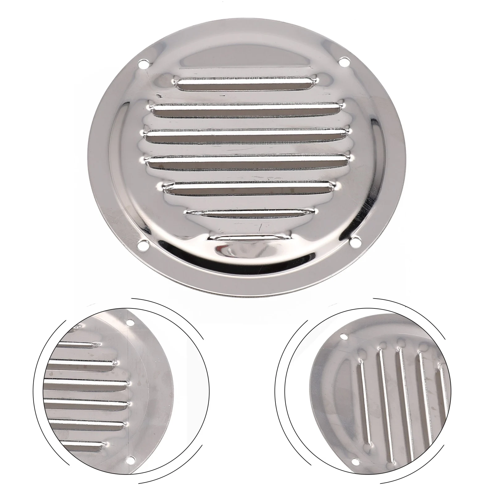 

316 Stainless Steel Louvre 4/5inch Ventilator Air Vent Grille Cover Metal Duct Ventilation Home Improvement Ventillator Parts