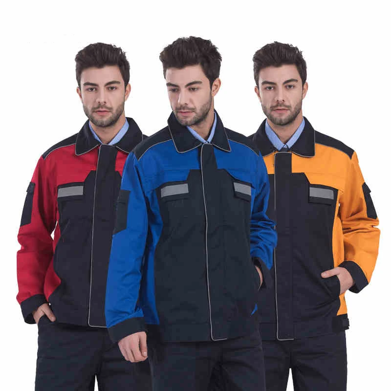 

Work Clothing Jacket Men Women Suit Long-Sleeve Wear-Resistant Workwear Uniforms Auto Repair Miner Mechanical Worker Coverall