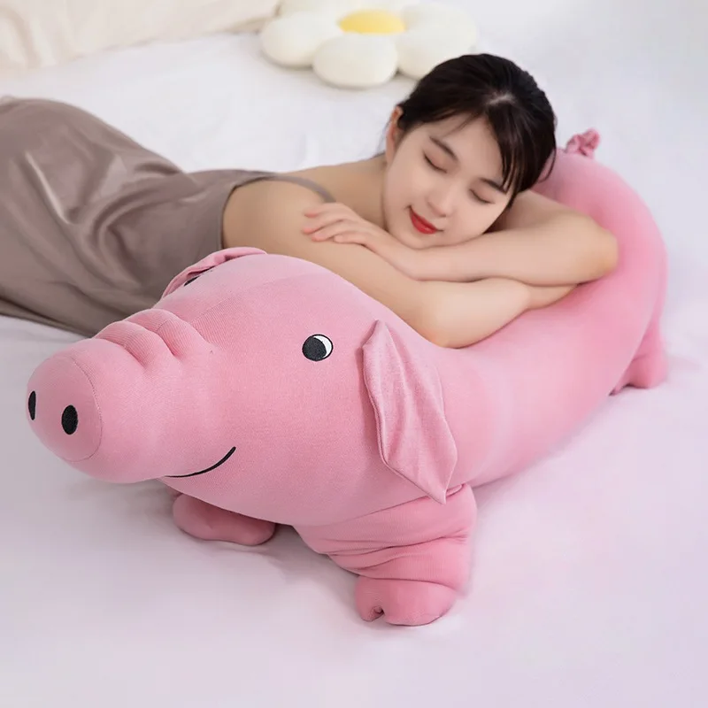 Simulation Animal Pig Pillow Doll Cute Pig Plush Toy Children's Toys Gift Decoration 39inch 100cm DY10188