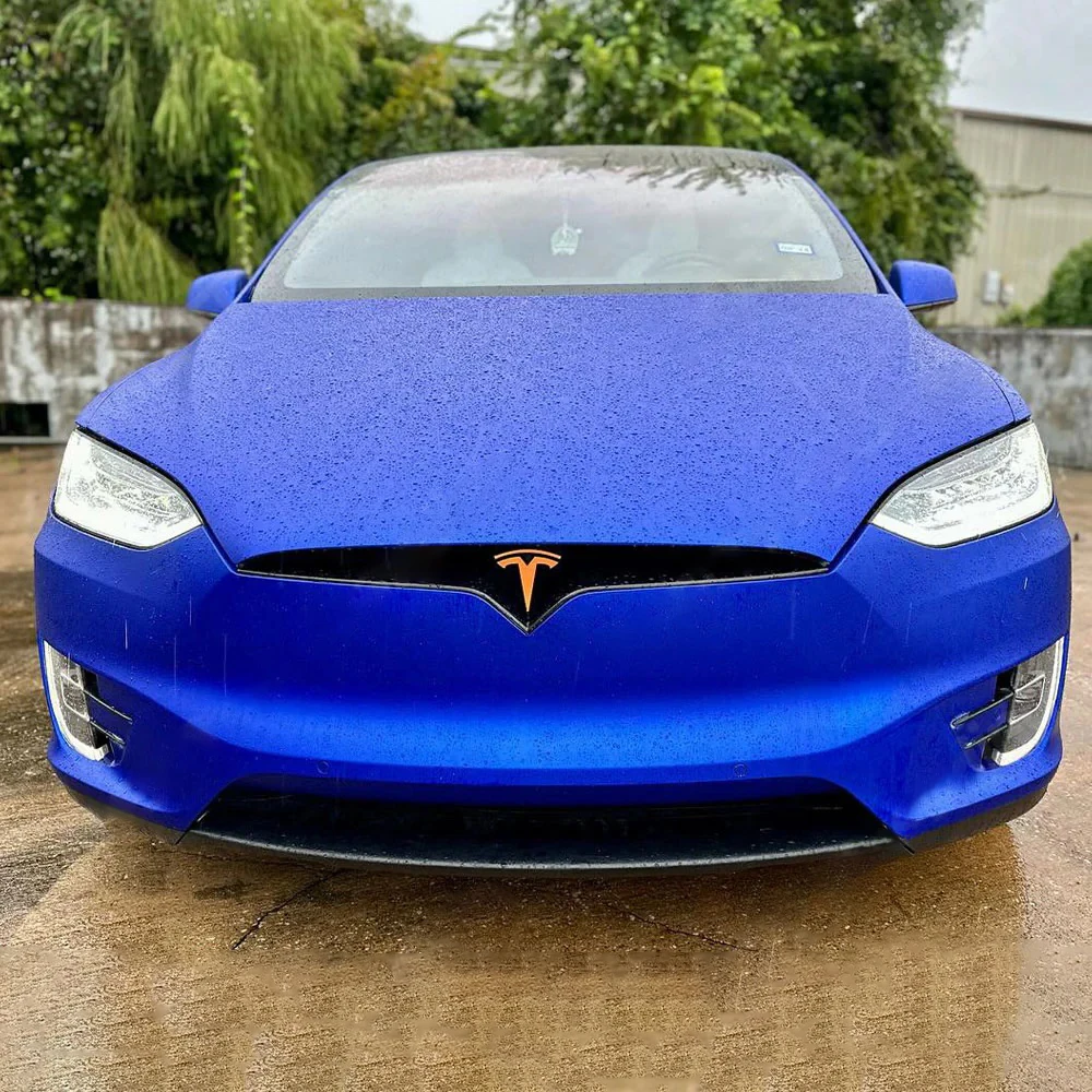 

Пленка для оклейки авто Ice Film Blue: виниловая пленка для изменения цвета автомобиля, матовая хромированная ПВХ-пленка, без пузырьков, для оклейки, аксессуары для авто