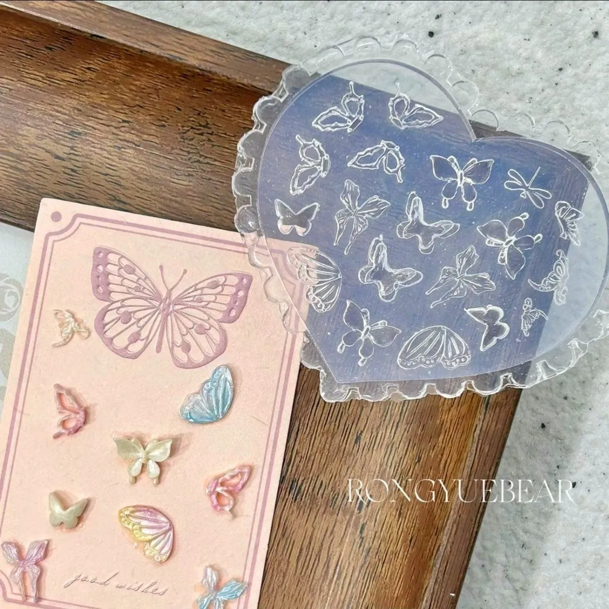 1pc Tulip Sea Shell Rabbit Goldfish Starfish 3D Acrylic Nail Mold Nail Decorations DIY  Silicone Manicure Mold Nail Art Mold