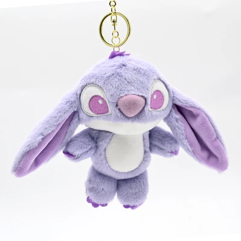 10cm Disney Lilo & Stitch Plush Toys Keychain Kawaii Anime Stitch Plush Doll Cartoon Cute Stuffed Doll Pendant Girls Xmas Gifts