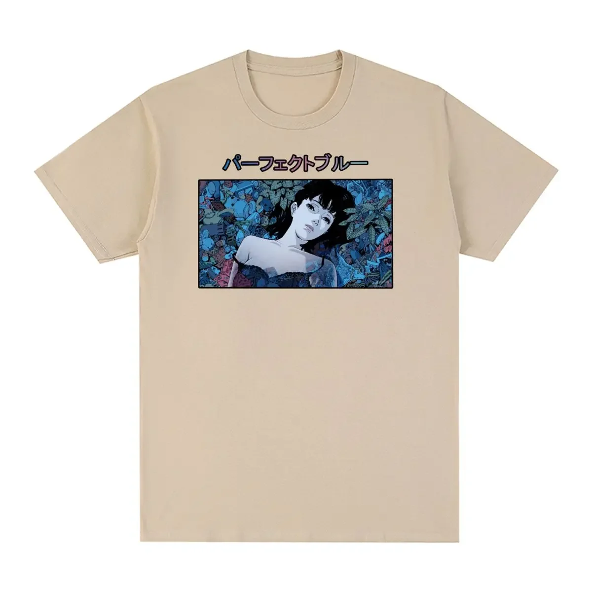 

Perfect Blue Vintage T-shirt Satoshi Kon 1997 Cotton Japanese Anime Men T shirt New Tee Tshirt Womens Tops