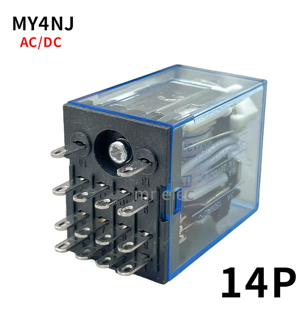 20PCS MY4NJ relay HH54P MY4N-J 14 Pin AC/DC 12V 24V 36V 48V 110V 220V 380V Mini Relay Intermediate Electromagnetic Relay