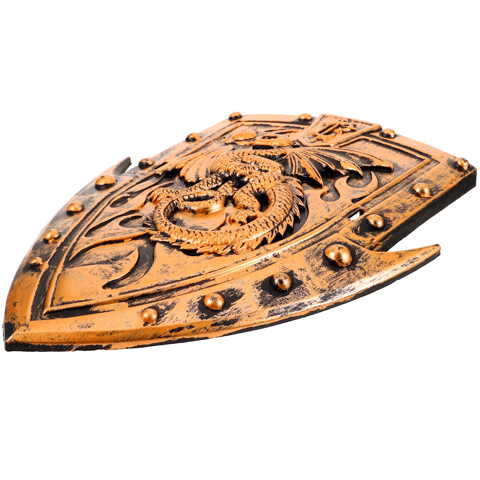 โล่เขามังกรสมจริง อุปกรณ์ประกอบคอสเพลย์ ทนทาน น้ำหนักเบา กะทัดรัด จับง่าย ดีไซน์เลียนแบบจริง สำหรับการแสดงบนเวที