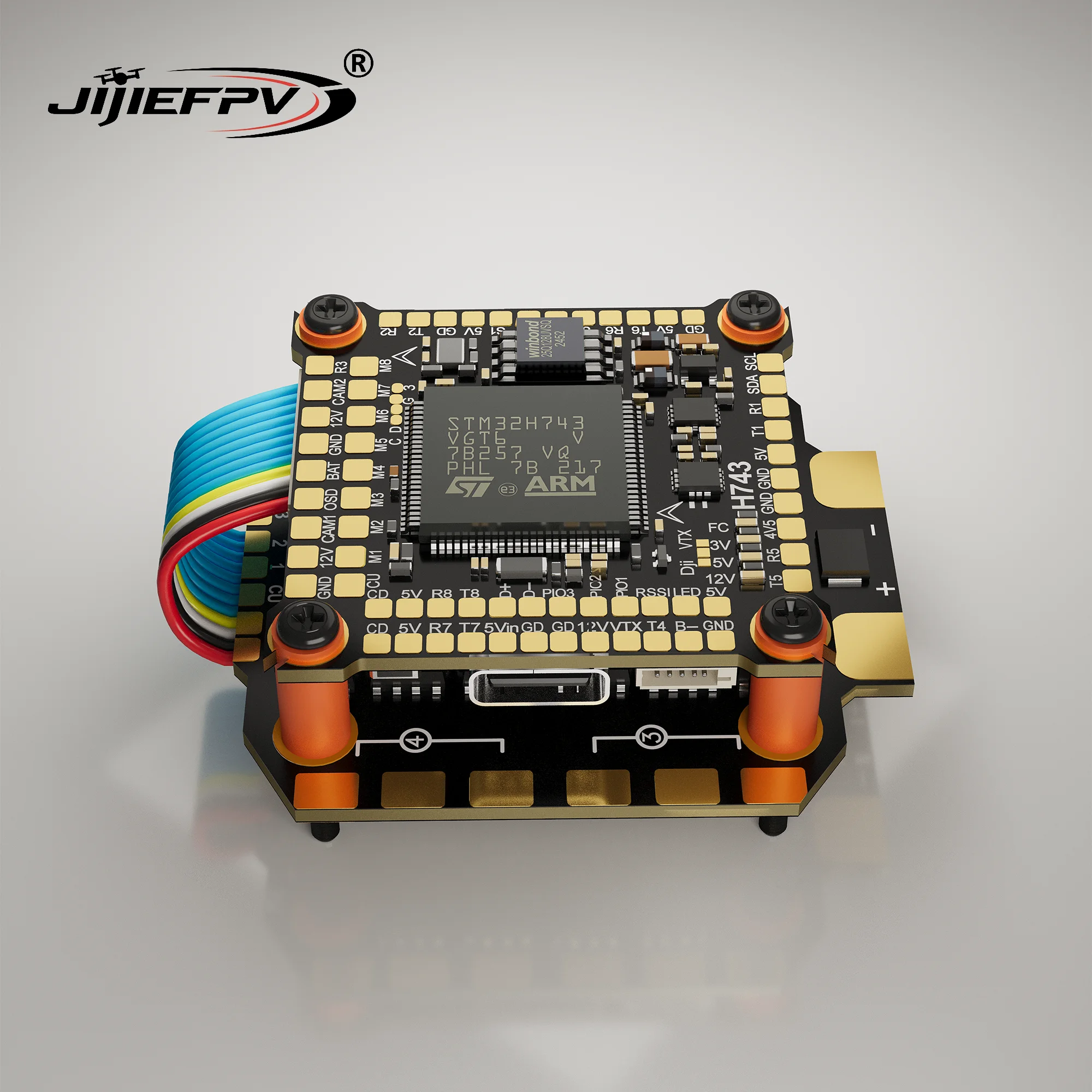 JIJIEFPV FC Flight Controller Stack Betaflight BLS 55A 60A 4 in 1 Brushless ESC for RC FPV Drone Quadcopter Mark4 APEX
