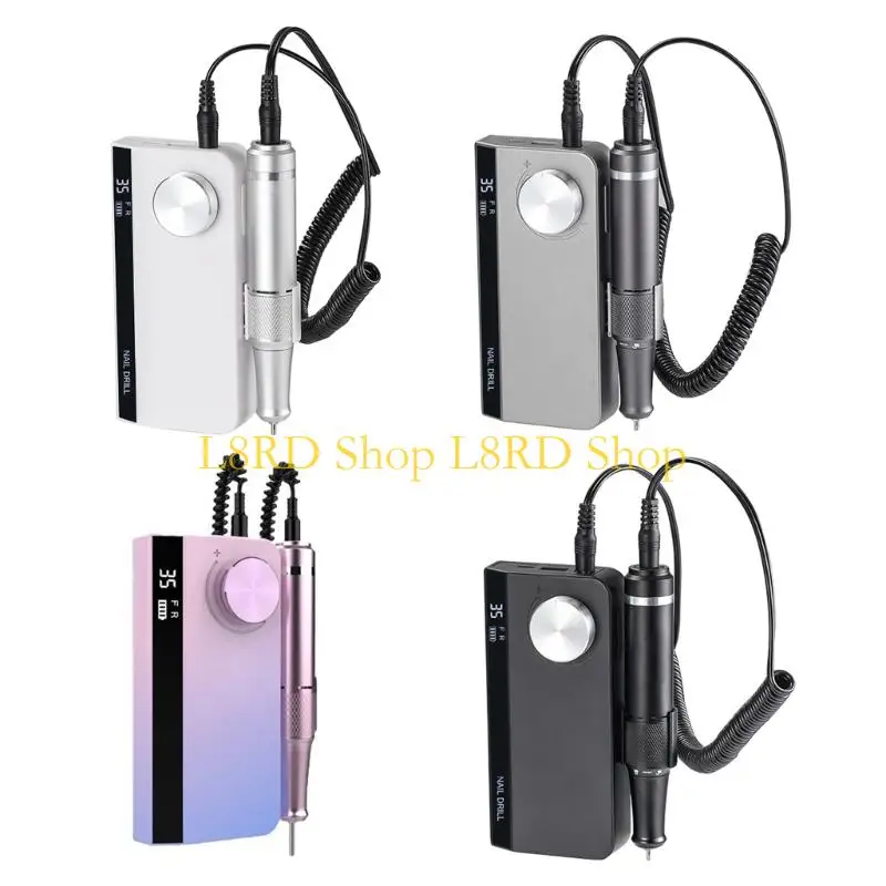 L8RD perceuse à ongles professionnelle 35000 tr/min lime à ongles électrique sans fil e-file