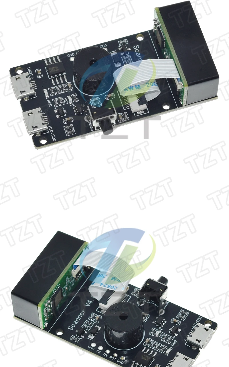 TZT QR/1D/2D/Code-Scanner V4.0 Barcode-Erkennungsmodul mit Serieller Kommunikation UART-Schnittstelle USB-Tastatureingabe – Detail 8