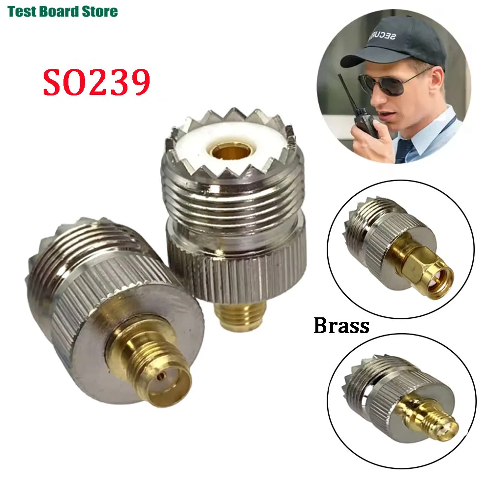 

1Piece UHF Female to SMA Female Adapter RF Coaxial Adapters UHF to SMA Male Connector SO239 for CB Radio Ham Station