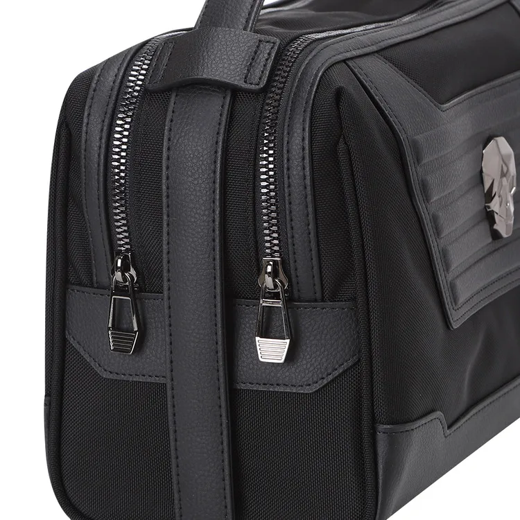 

2025 Golf Bag Women and Men Golf Handbag Skull Cosmetic Storage Bag Double-layer Imported Fabric Sliding Handle Golf Pouch Bag