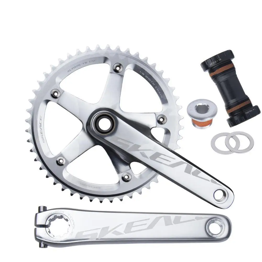 

NEW Bicycle Crankset Chain Wheel 48t/49t Anti-skid Wear-resistant Aluminum Alloy Cycling Track Fixed Gear