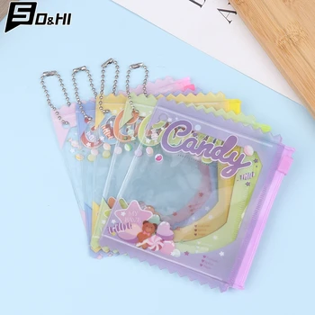 5 Stück Candy Bag Requisiten Abzeichen Aufbewahrung Display Tasche Anhänger Schutzhülle Karten tasche