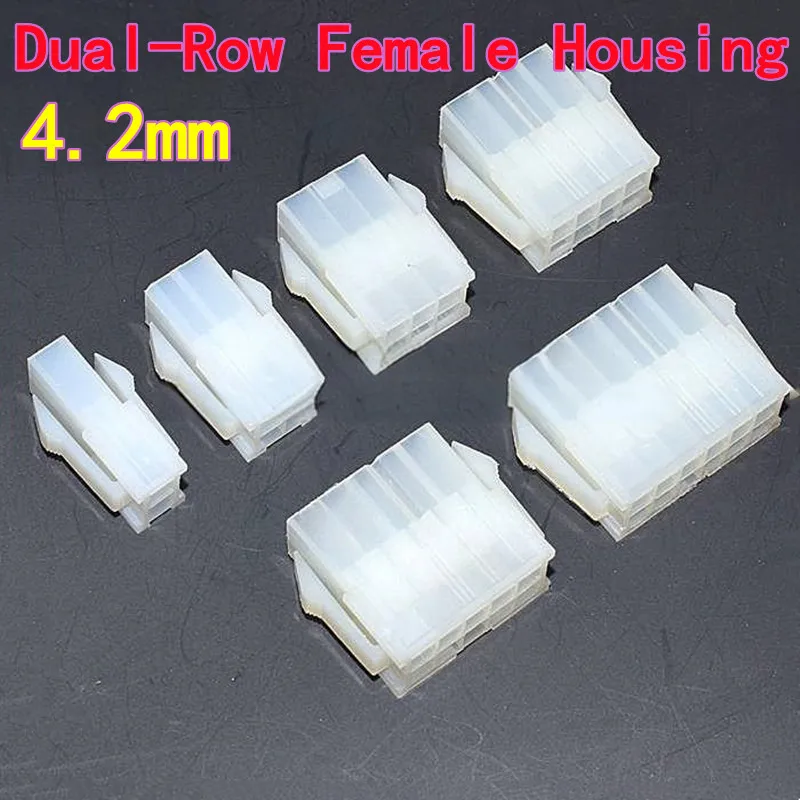 50PCS 5557/5559 Connector, 5559 Connector, 4.2mm Dual-Row Female Header, 2P/3P/4P/6P/8P-24P Female Housing