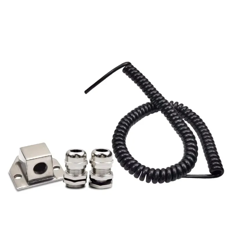 2-Core Spiral Polyurethane Cable for Cold Storage Sliding Door Spring Line