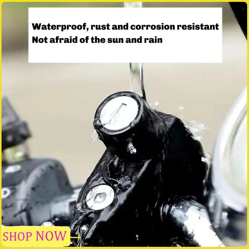 

10PCS Nti-Theft Helmet Lock Handlebar Mount Motorcycle Electric Motorbike Security Metal Lock 22Mm-24Mm Withkeys Set