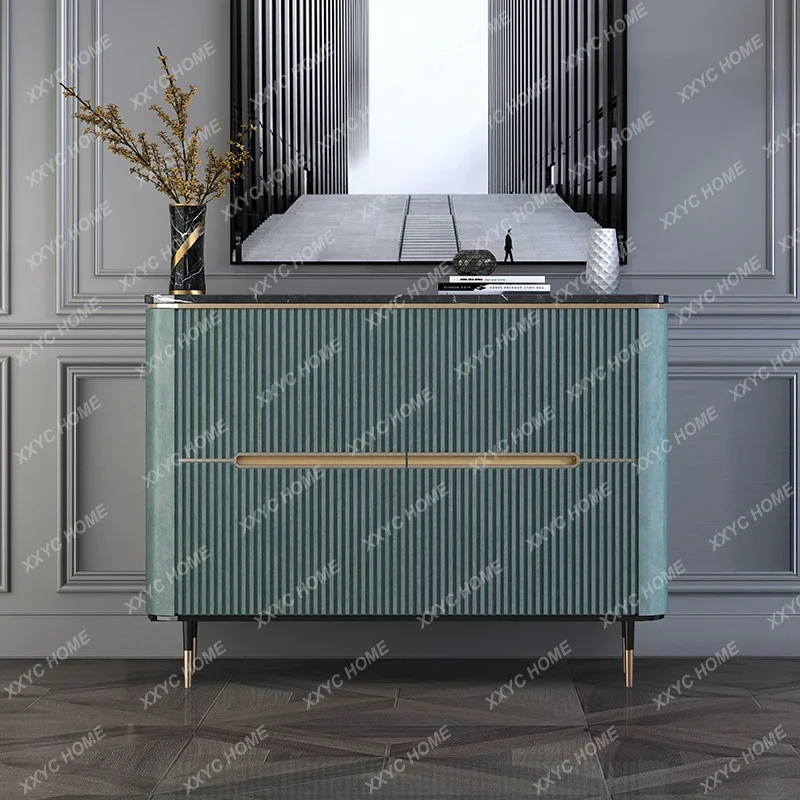 

HMJLight luxury dining side cabinet Modern simple marble living room against the wall Entrance cabinet Storage decorative cabine