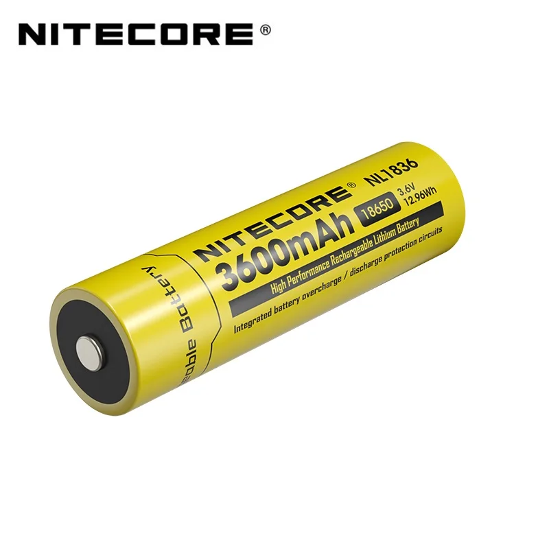 Nitecore NL1836 18650 3600mAh (new version of NL1835) 3.6V 12.96Wh Rechargeable Li-on Battery High quality with Protection