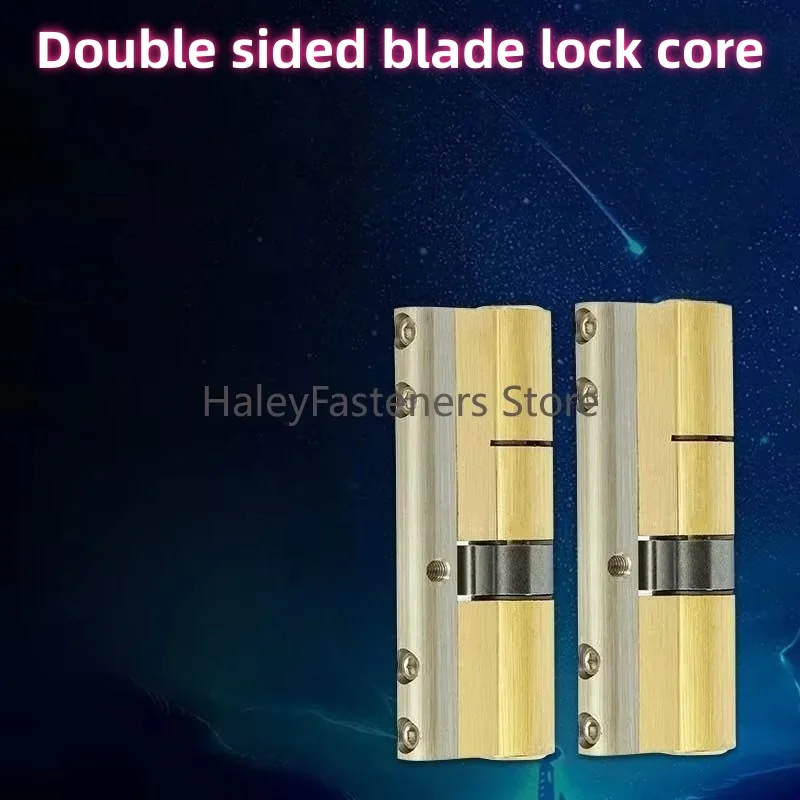 High Quality European Standard All Copper Anti-theft Cylinder Household Iron Door Entry Doors Lock Core C-grade Lock 8+1 Keys