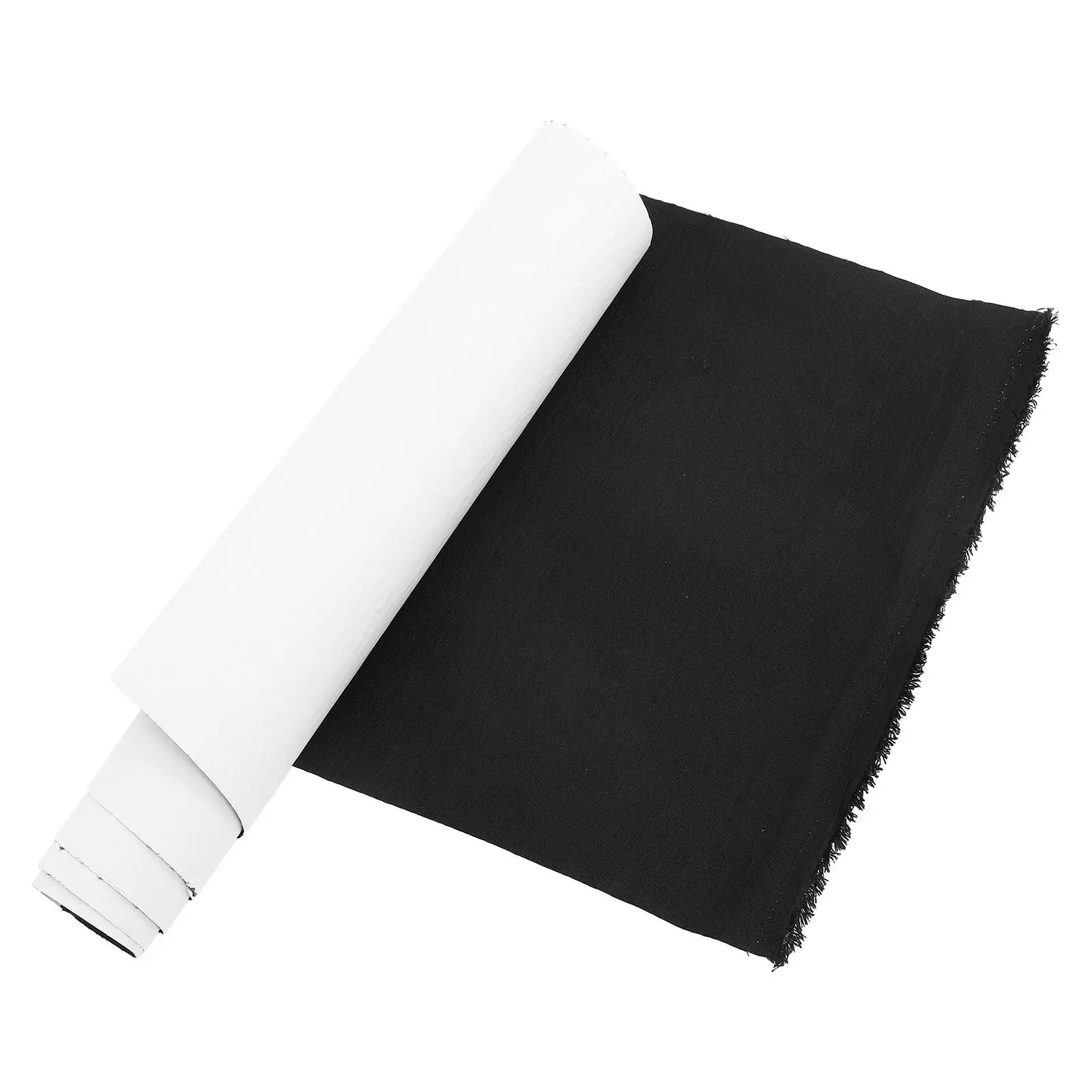 Self Adhesive Book Cover Black Linen Book Cloth Paper Backed Fabric for Scrapbooking Albums Archival DIY Bookbinding