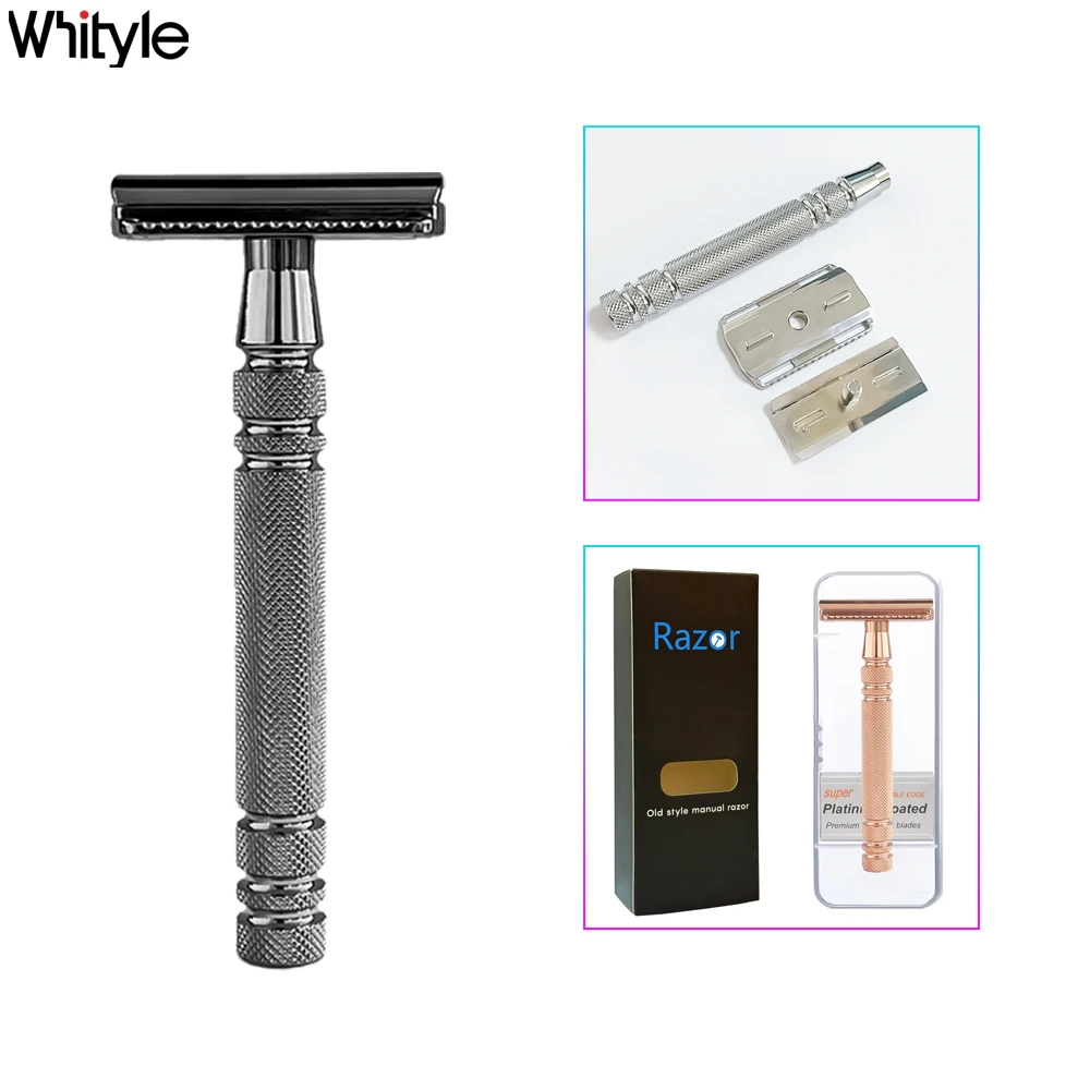 

Whityle 10T Экологичная безопасная бритва с двойным лезвием Идеальная бритва для бритья для мужчин и женщин Ежедневное удаление волос Инструменты для личной гигиены