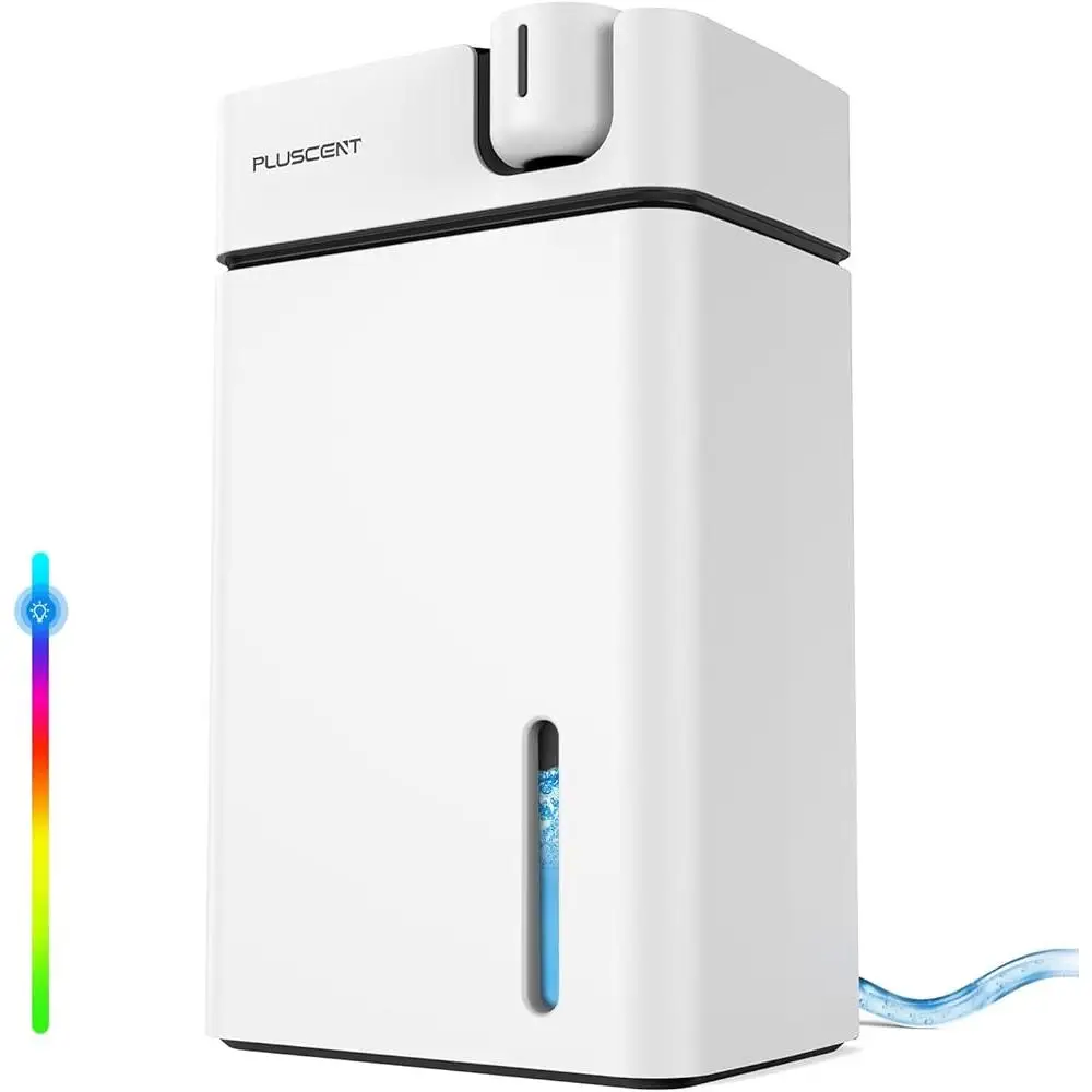 เครื่องลดความชื้นแบบพกพาบ้าน 1000 ตร.ฟุต 88 ออนซ์ถังท่อระบายน้ําการทํางานที่เงียบสงบโหมดสลีปปิดอัตโนมัติ LED Night Light