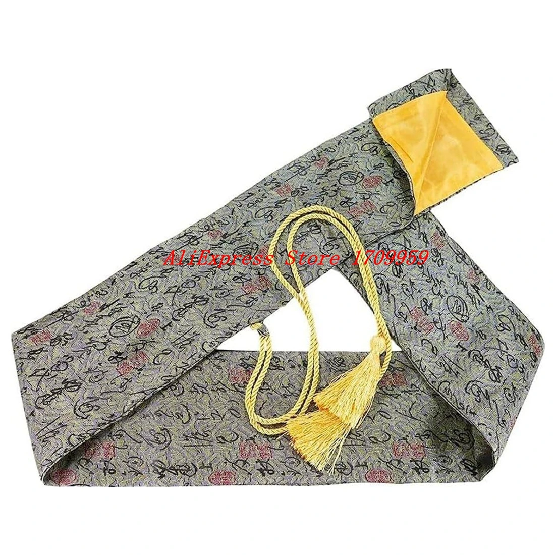Saco de espada de cetim de seda com borla para japão katana wakizashi tanto bolsa de armazenamento portátil caso capa protetora equipamentos viagem