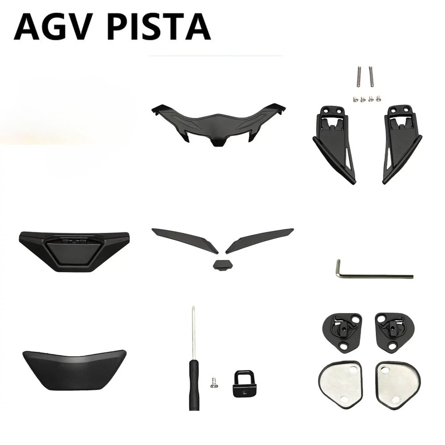 

For AGV PISTA Helmet Accessories Pista GPRR Helmet Base GP Lens Snap Nose Seal GPR Lens Lock