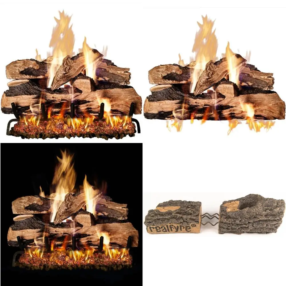 

24-inch Split Oak Gas Log Set - Designer Plus Fireplace Logs (No Burner Included)