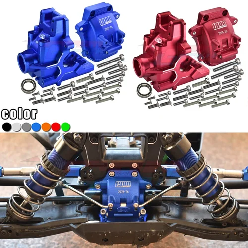 GPM 금속 알루미늄 전방 후방 기어박스 케이스, Diff 쉘 9529, Traxxas 1/8 슬레지 몬스터 트럭 95076-4 RC 카 업그레이드 부품