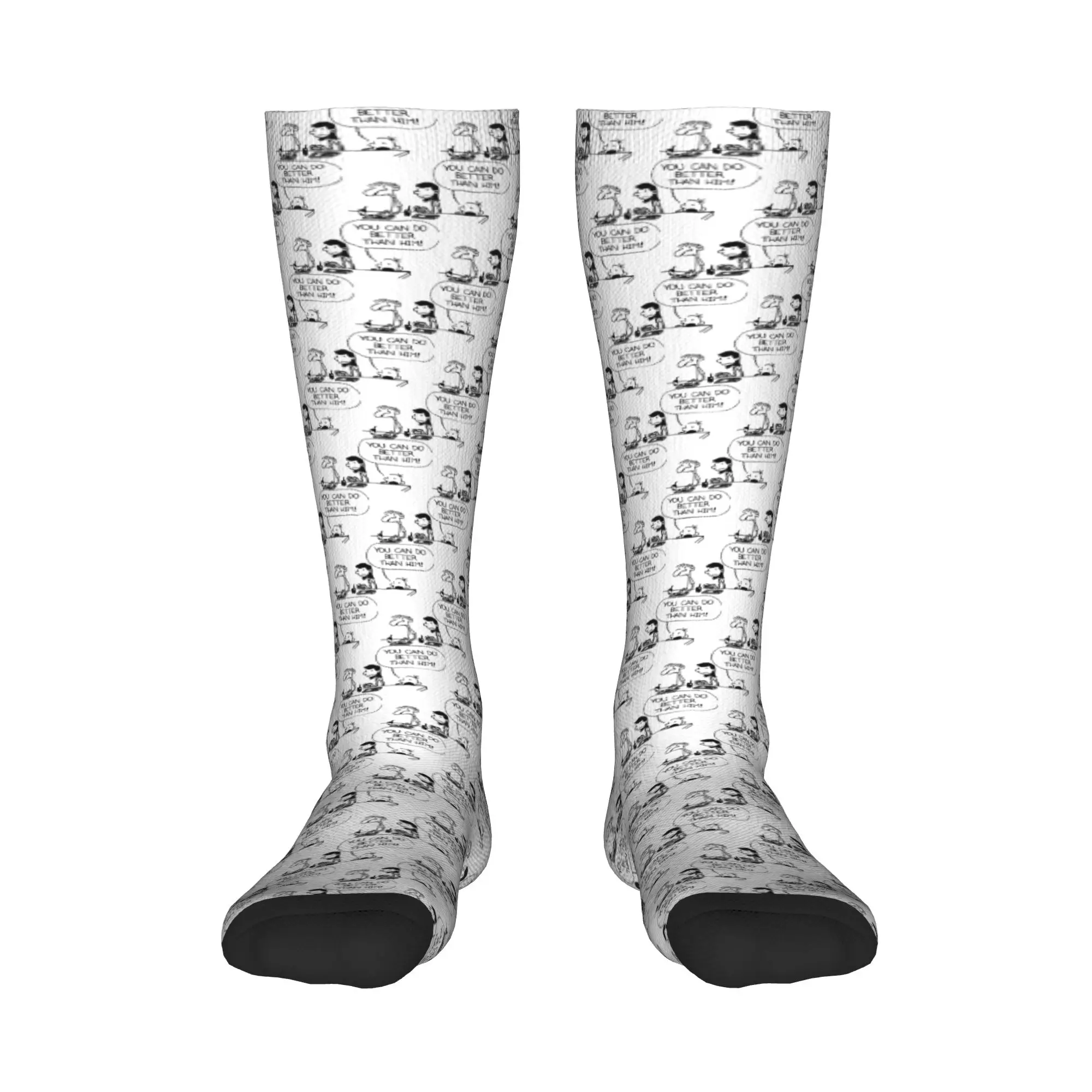 

All Seasons Crew Stockings Diary Of A Wimpy Kid You Can Do Better Than Him Носки Harajuku Повседневные длинные носки в стиле хип-хоп Аксессуары