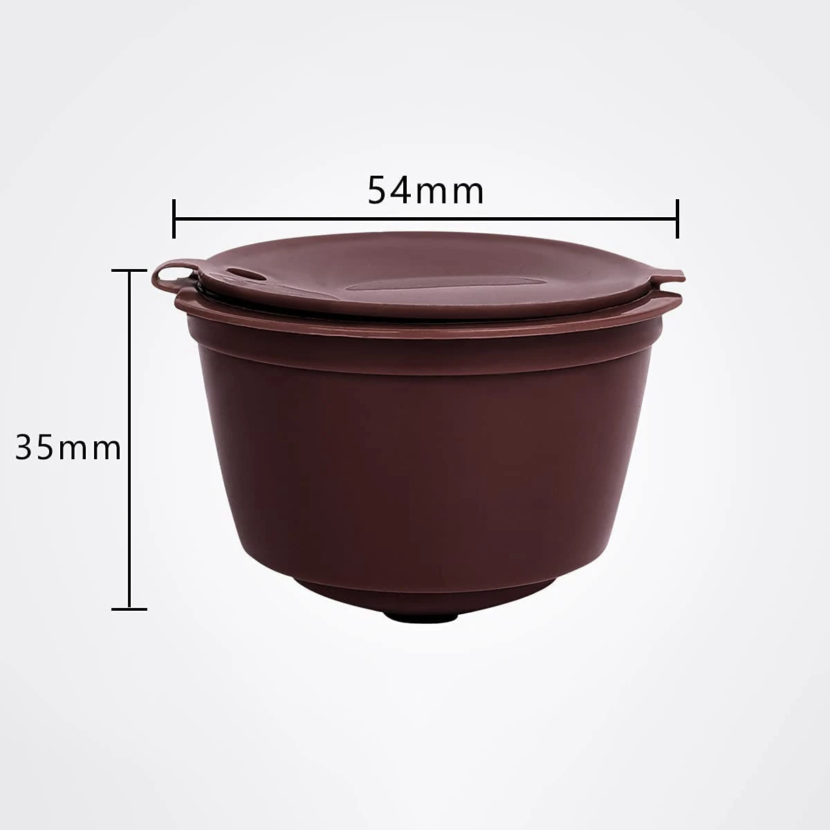 แคปซูลกาแฟแคปซูลแคปซูล6ชิ้นแบบเติมได้ตัวกรองกาแฟหลากสีนำกลับมาใช้ใหม่ได้