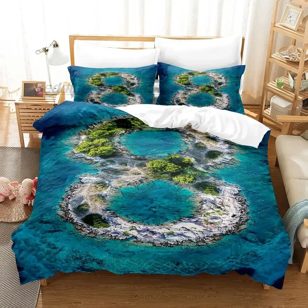 Lucky Number Bedding Set Single Twin Full Queen King Size Bed Set Aldult Kid Bedroom Duvetcover Sets 3D 2022 bed sheet set