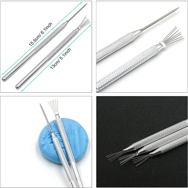 25 Pcs Acrylic Clay Roller With Acrylic Sheet Engraving Pen Plastic Scraper Clay DIY Tool For Shaping And Sculpting