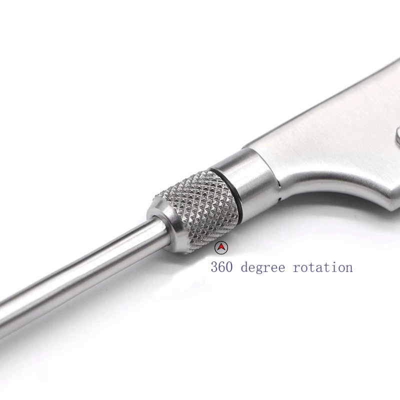 ปืนสแตนเลสประเภท Nucleus Pulposus Forceps Facial Stripping Scoop ผิวแยกผ่าตัดพลาสติก Facial Stripping Gun Fo