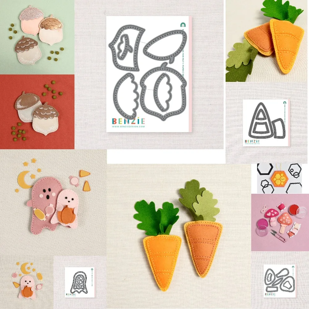 Stitchable Acorn 2025, NEUE Filzformen für DIY Scrapbooking, Basteln, Fotoalbum, Vorlage, handgefertigte Dekoration