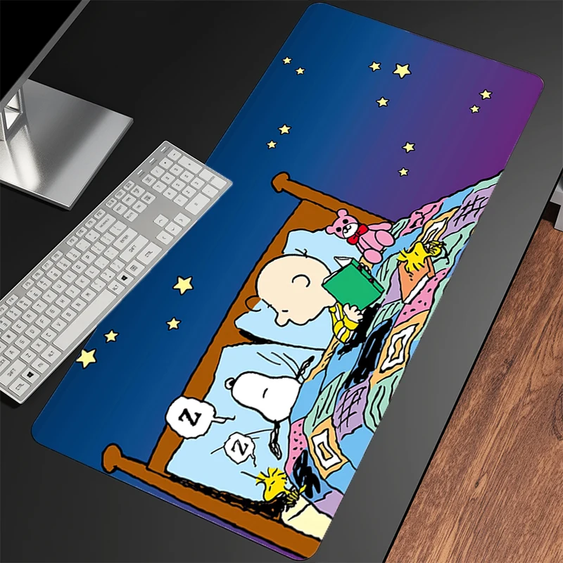 Alfombrilla de ratón Snoopy Gamer, alfombrilla de escritorio para PC, ordenador, alfombrilla de ratón Sexy de Anime, alfombrilla para teclado, portátil de oficina, accesorios antideslizantes para juegos, alfombrilla