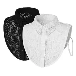 New Fashion Lace Doll Fake Collar Ladies Shawl Wrap Removable Detachable Lace False Collar Clothes Accessory