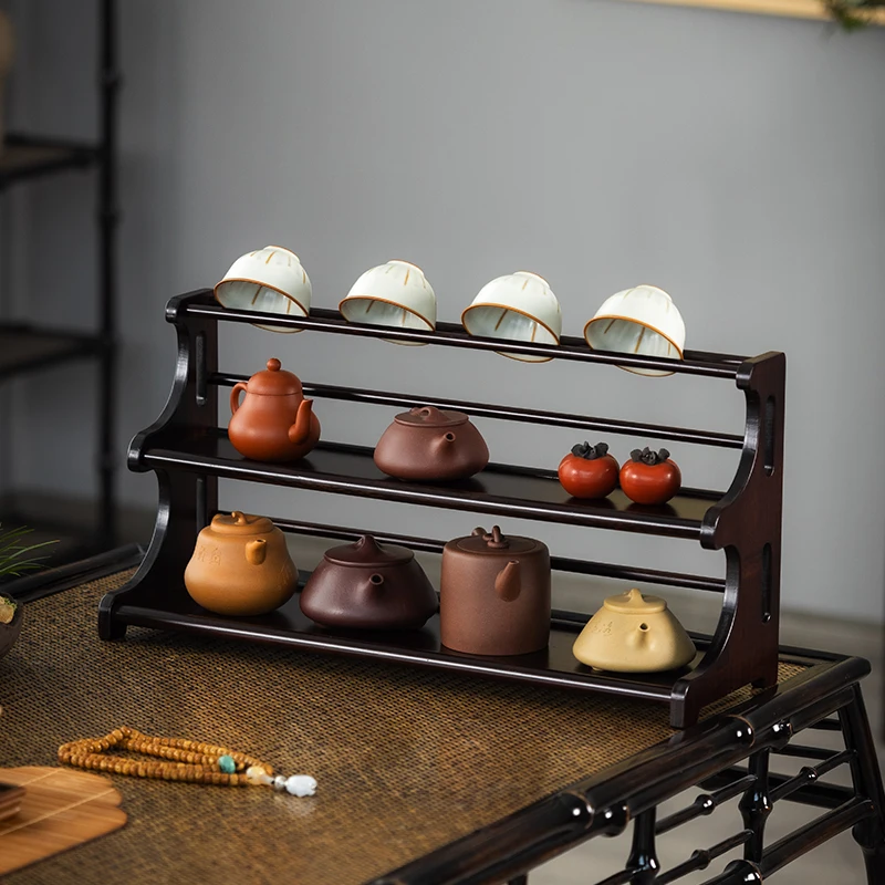 

Маленькая настольная полка, искусственная глина кунг-фу, Фиолетовый глиняный горшок на чайном столике для демонстрации