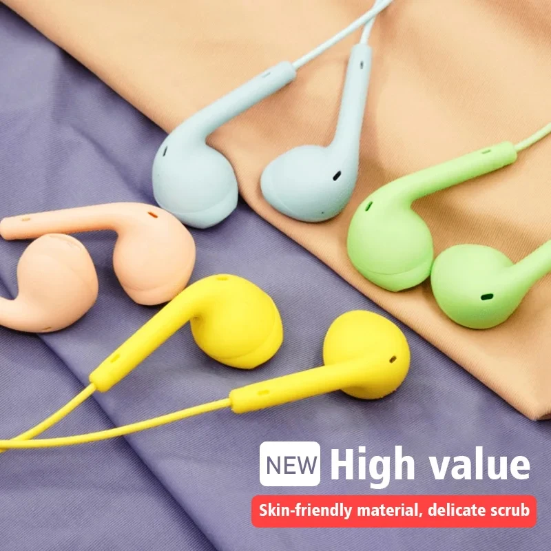 1/2/3/4Pcs Universal 3.5mm Stereo In-Ear Headphones Sport Music Earbud Handfree Wired Headset Earphones With Mic