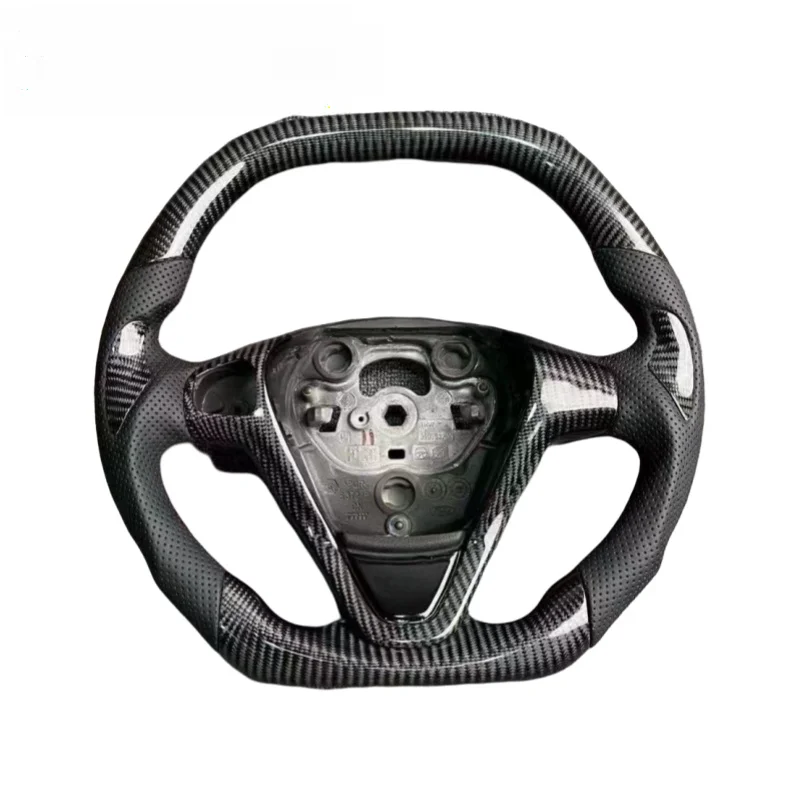 For  Ford Fiesta MK7 MK7.5 St180 ST Sport Flat Bottomed Carbon Fiber Steering Wheel