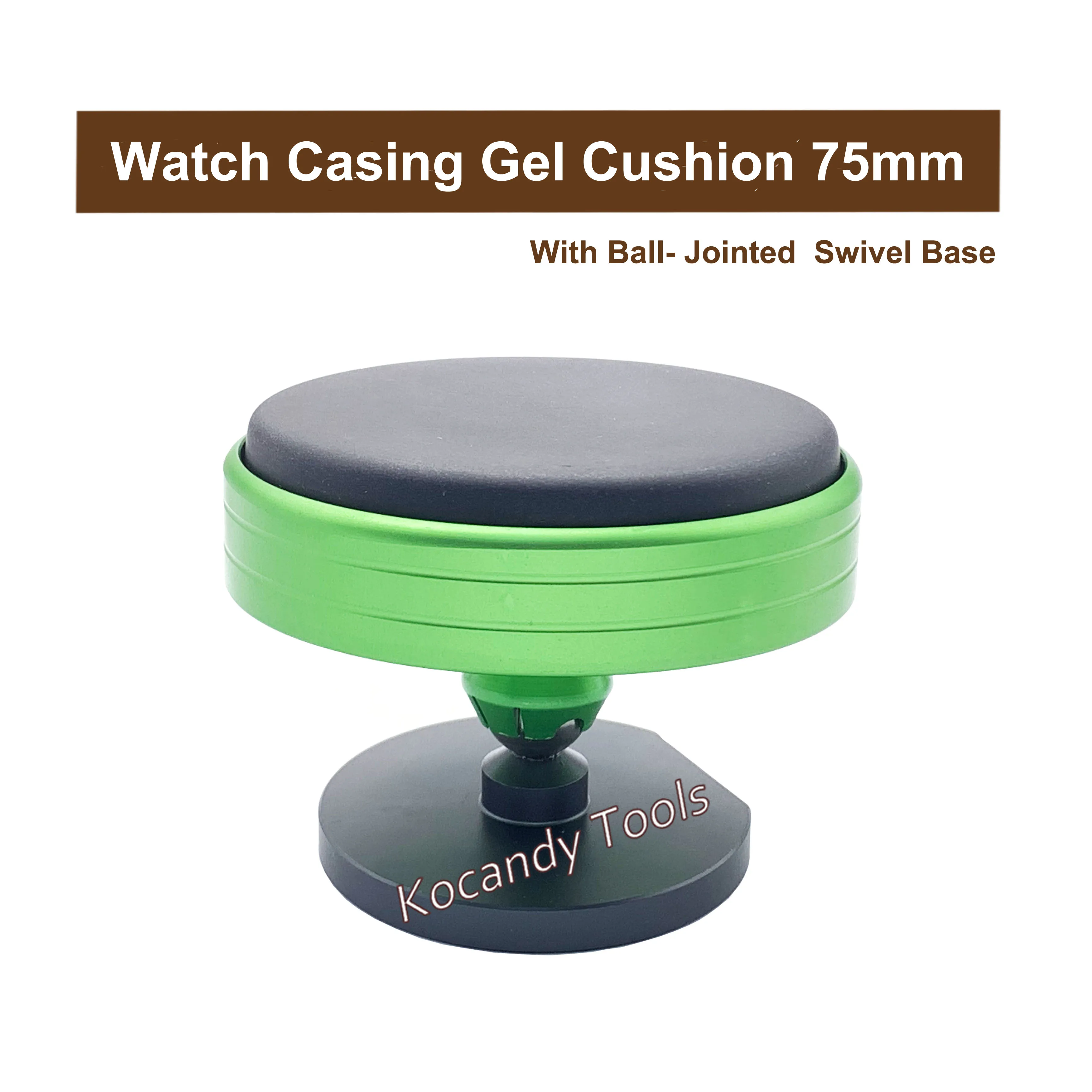 75MM Watch Casing Gel Cushion Plastic Protection Pad Movement Base Scratch-Proof with swivel base Watch Repair Tools Accessory