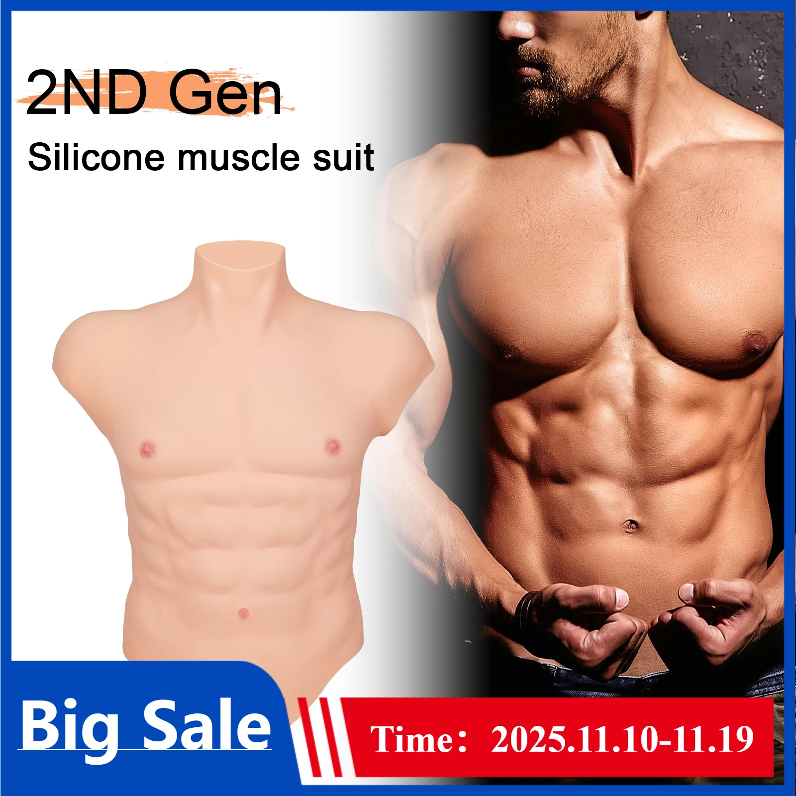 

CYOMI косплей силиконовый мужской костюм для мышц искусственный живот грудь боди искусственная имитация живота сильная фигура для трансвеститов