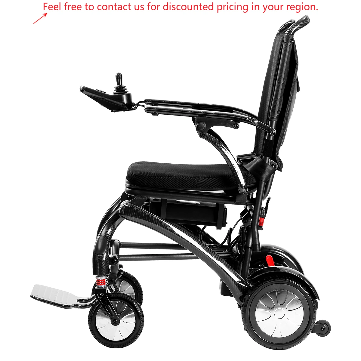 

Baichen CE ISO Approved Remote Control Wheel Chair Handicapped Foldable Lightweight All Terrain Carbon Fibre Power Wheelchair