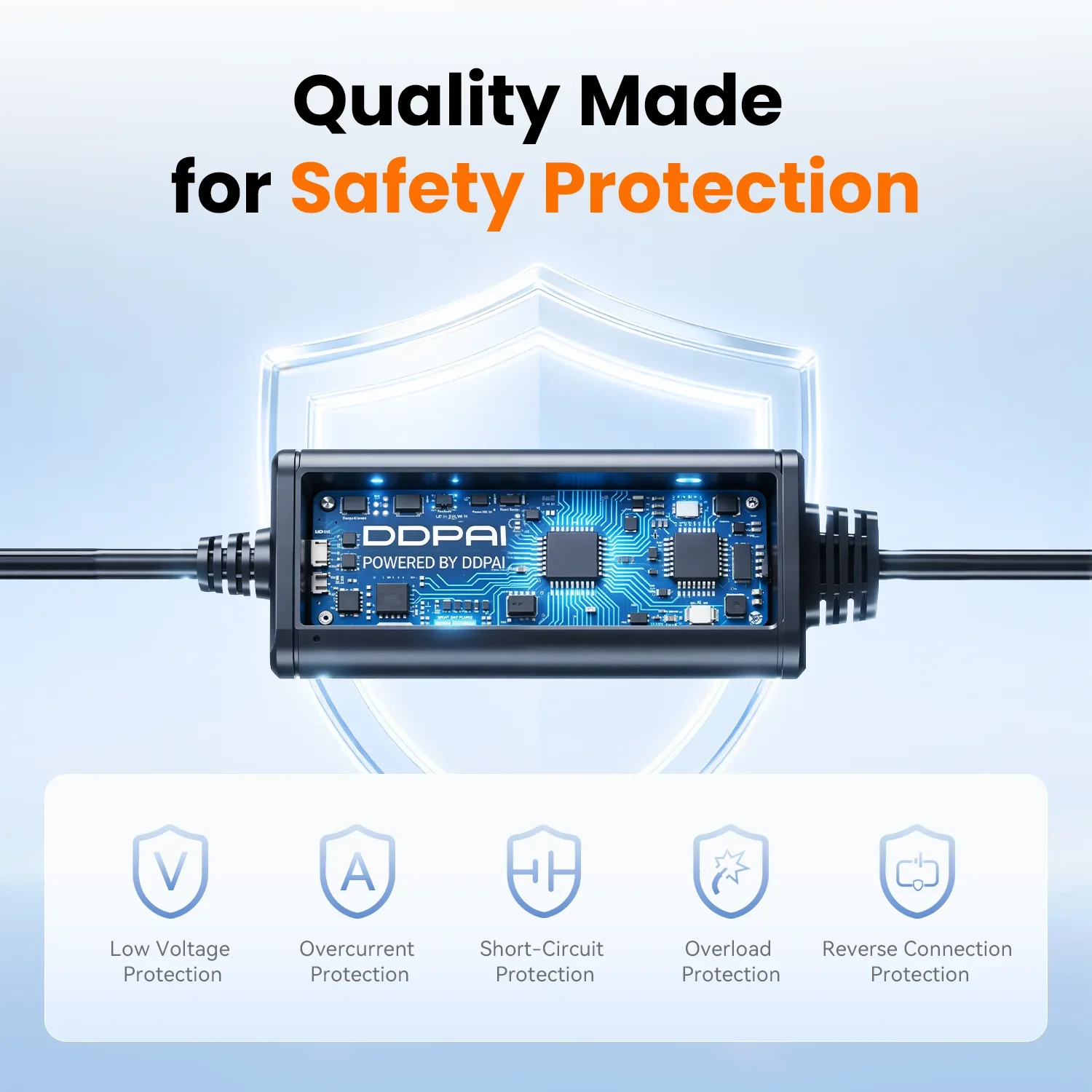 DDPAI Dashcam Hardwire-Kit für 24-Stunden-Parküberwachung Kompatibel mit Z60-Serie/Z50-Serie/N5/N3/N2/N1/MINIPro2K/A400 – Detail 5