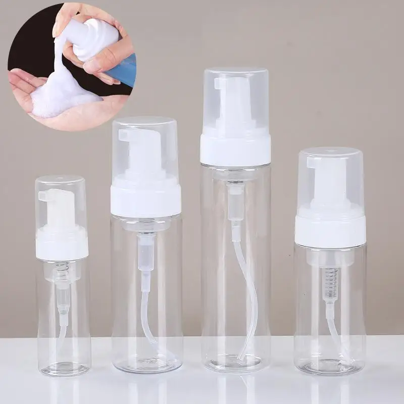 100/120/150/200/250ml Lotion Foam Pump Bottle Dispenser Empty Refillable For Hand Soap Shampoo Cleanser Container Potable Travel
