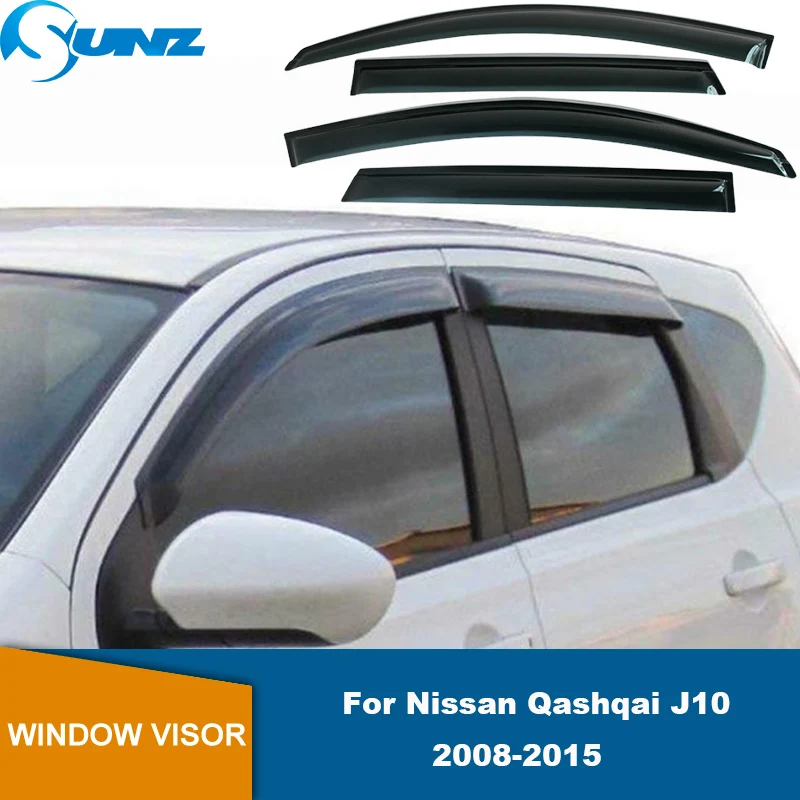 Window Visor For Nissan Qashqai J10 2008 2009 2010 2011 2012 2013 2014 2015 Car Windows Rain Shelter Shield Window Deflector