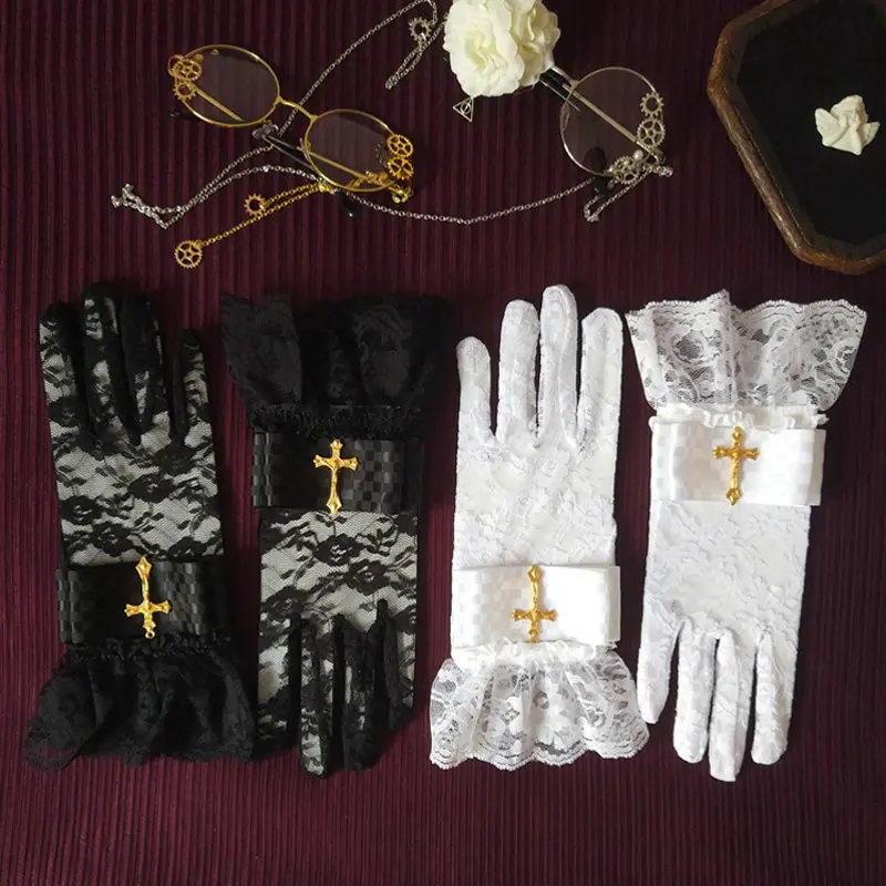 vintage-court-lace-gloves-gothic-dark-cross-gloves-lolita-bow-bride-sleeves-for-women